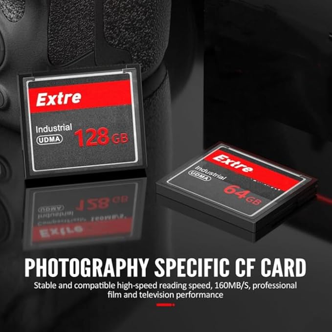 32GB CF Memory Card UDMA Speed Up to 60MB/s SLR Camera CF Cards for Professional Photographer,Videographer,Enthusiast