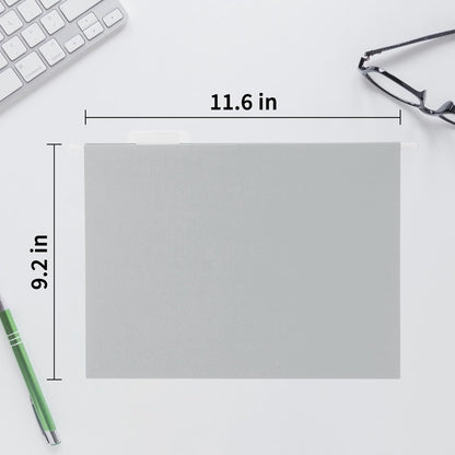 Grey Hanging File Folders,25 Packs Letter Size File Folder,Designed for Bulky Files,Filing Cabinet,1/5 Adjustable Tabs for Office,School,Home