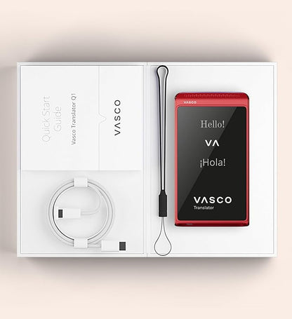 Vasco Translator Q1 | AI Voice Cloning Language Translator Device | 113 Languages | Free Lifetime Internet in Nearly 200 Countries | Mystic Plum