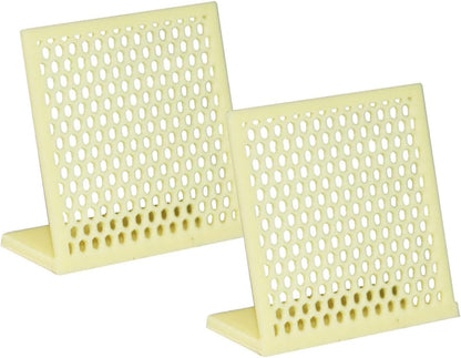 PIAOLGYI Pin Display Stand,Pin Board for Desktops & Shelves,Pin Holder Display for Badges Pins Collectible (Yellow)