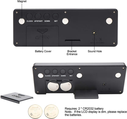 A AIMILAR Digital Countdown Days Timer - AY4053-Black Upgraded Big 999 Days Count Down Clock for Vacation Retirement Wedding