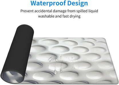 Golf Ball Mouse Pad, Golf Large Big Gaming Mouse Pad Desk Pad, Mousepad with Non-Slip Rubber Base, Extended XXL Mouse Mat for Computer Laptop Office Accessories