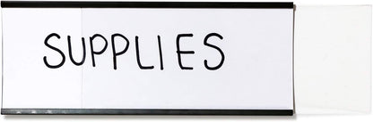 SmartSign Magnetic 'C' Channel Label Holders | 2.5" x 6" Pack of 10