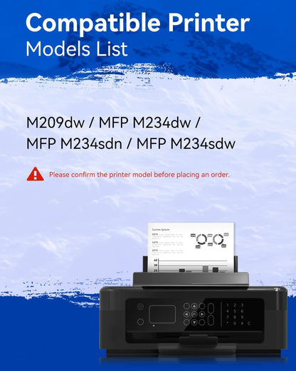 LEMERO UEXPECT Compatible Replacement for HP 134A 134A Toner Cartridge with Chip W1340A W1340X for M209dw MFP M234dw M234sdn Printer | 134A Black Toner, 2 Pack
