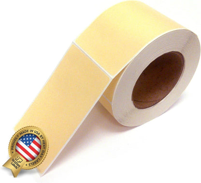 NextDayLabels 500 Rectangle Stickers (3" x 5") - Color Coding Labels Roll - Moving Labels for Boxes, Colored Inventory Stickers for Packing, Organizing, and Storage (Natural)