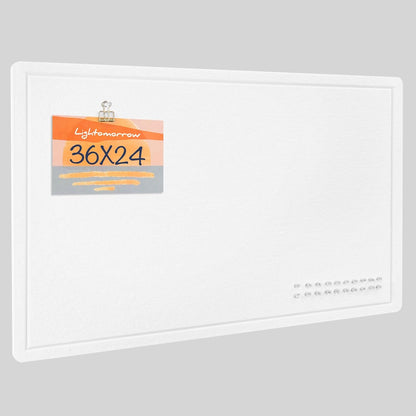 Bulletin Board, 36 x 24 Inches Felt Pin Board - Decorative Cork Alternative for Wall, 3' x 2' Foldable Picture Self-Adhesive Vision Prayer Board With 20 Pushpins - White