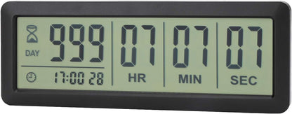 A AIMILAR Digital Countdown Days Timer - AY4053-Black Upgraded Big 999 Days Count Down Clock for Vacation Retirement Wedding