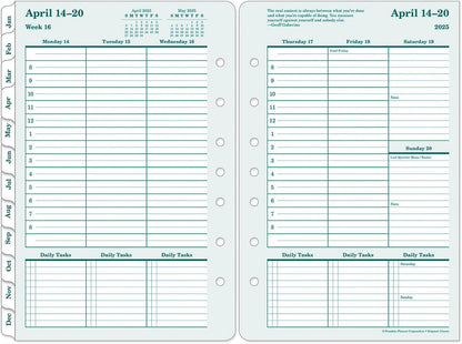 FranklinCovey - Original Weekly Ring-Bound Planner (Classic, Apr 2025 - Mar 2026)