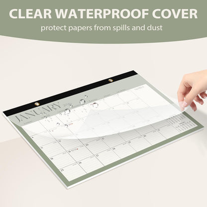 2026 Desk Calendar, Large Desktop/Wall Monthly Calendar (Jan. 2026 - Jun. 2027) 17'' x 12'' School Year Desk Planner for Teacher Family School Office Supplies