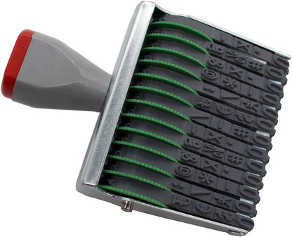 13 Digits Office Stamps,Rubber Number Stamp Business Stamps Changeable Stamp Rolling Wheel Stamp Date Stamp,Multi- Functional Creative Symbol Office Personalized Custom Logo Stamp