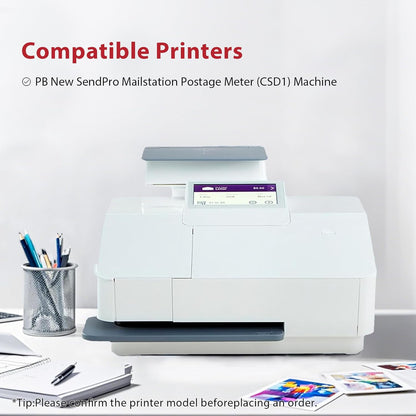 SL-870-1 XXL Fluorescent Red Ink Cartridge Compatible for PB New SendPro Mailstation Postage Meter (CSD1) - 1 Pack(18ML) 18M