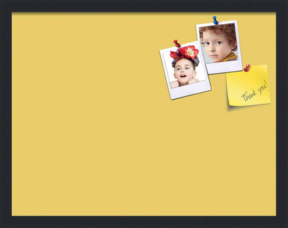 PinPix 22x17 Inch Cork Bulletin Board. This Decorative Framed Pin Board Comes with Honey Pastel Design and a Satin Black Frame. Ideal for Home Office Decor or Message Board (PinPix-1810)