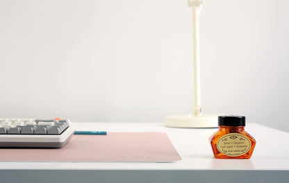 Dual-Sided Leather Desk Pad,Blotter for Laptop Computer,Mouse Pad,Writing,Drawing,Arts and Craft Mat (17"x24", Pink/Silver)