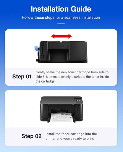 TK-3432 TK3432 Toner Cartridge Black 2-Pack High Yield with Chip Replacement for Kyocera TK-3432 1T0C0W0US0 Compatible with Kyocera ECOSYS PA5500x MA5500ifx Laser Printers,21,000 Pages Monochrome Ink