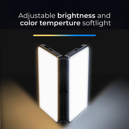 Pro 4K HD Webcam Camera Pro and Light Panel Bundle with Eye Contact, Noise Cancelling Mic