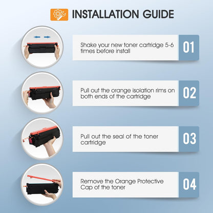 508A M553 Toner Cartridge Set 4-Pack Compatible Replacement for HP 508A 508X Toner for Enterprise M553 M552 553 MFP M577 CF360X CF361X CF362X CF363X (New Version, Black Cyan Magenta Yellow)