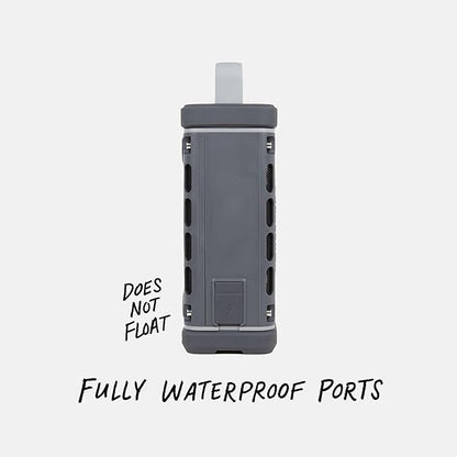 Turtlebox Ranger: Loud! Outdoor Portable Bluetooth 5.4 Speaker | Rugged, Waterproof, Ultra-Portable | Plays to 105 db, Deep Bass, Shockproof, Unlimited Pairing for Full Stereo Experience, Gray