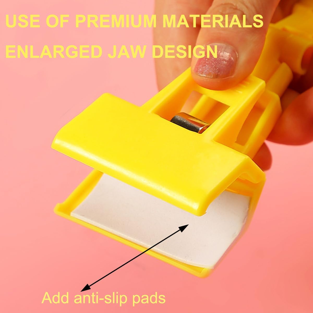 3pcs Sign Clips Clip Holder Sign Holder Clip Paper Holder for Table Top Clip On Sign for Paper Holder Computer Monitor Handy Artist Supplies Holder(Yellow)