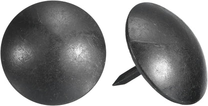 uxcell Upholstery Tacks Nail Pins Furniture, 50Pcs 19x16mm Thumb Tack Pins Assortment Kit Carbon Steel for Home Sofa DIY Decorative Nail Heads Nails, Black