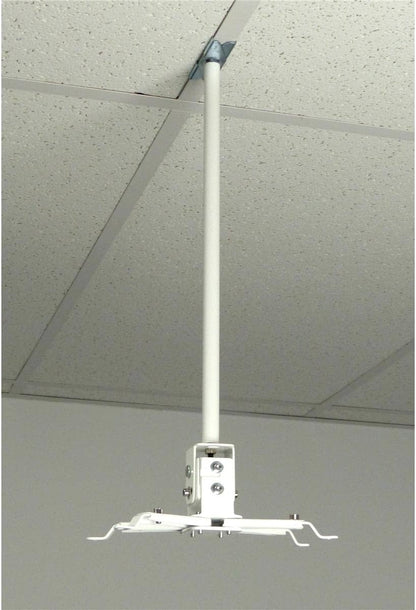 ALZO Suspended Drop Ceiling Video Projector Mount with Scissor Clamp for T-Bar Attachment
