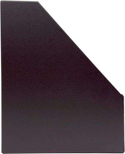 UnionBasic Magazine File Holder - Office Leatherette Desktop Document File Folder Journals Organizer Racks, Coffee