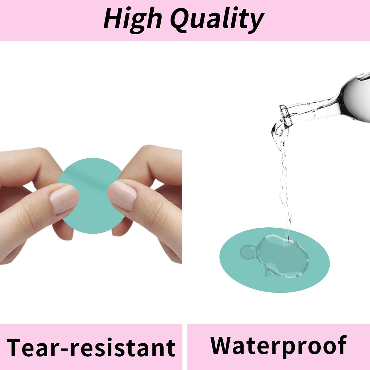 STARLIBOO Colored Dot Stickers, 1 Inch Circle Color Code Label, Waterproof Garage Sale Stickers, Yard Sale Price Labels (2 Rolls/ 1000Pcs, Lake Blue)