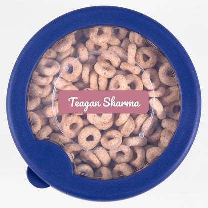 Name Bubbles - Custom Small Rectangle Name Labels for Kids (64 Labels) - Personalized Waterproof Name Stickers for Daycare, Lunch Boxes, Water Bottles, Shoes, School Supplies, & Camp (Neutral Color)