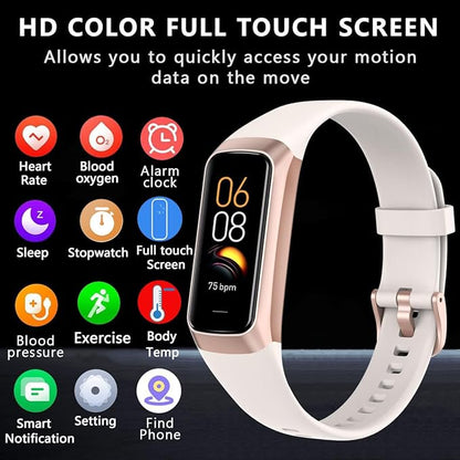 Fitness Tracker with 24/7 Heart Rate Blood Oxygen Sleep Monitor,Activity Tracker with 1.1" AMOLED Touch Color Screen, Multiple Sport Modes Step Counter,IP68 Waterproof for Women Men