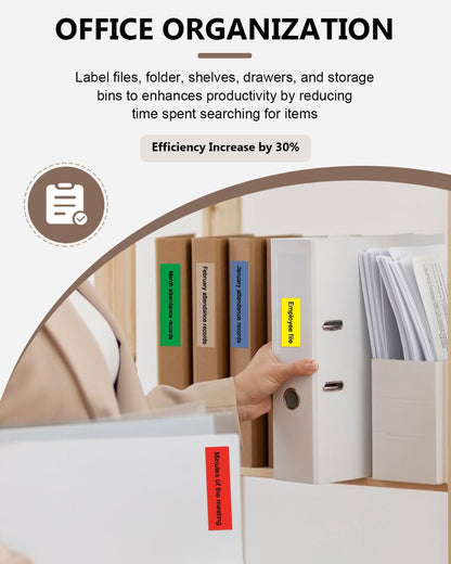6-Pack Tze 18mm 0.7" Laminated Colored Label Tape Compatible for Brother P Touch Label Tape 3/4 Inch Tze 241 Label Maker Tape for PTD400 PTD610BT PTD410, White/Clear/Red/Blue/Yellow/Green