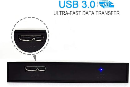 2.5'' HDD 320GB Ultra Slim Portable External Hard Drive USB3.0 Storage for Xbox One Console, PC, Laptop, MacBook (Silver)