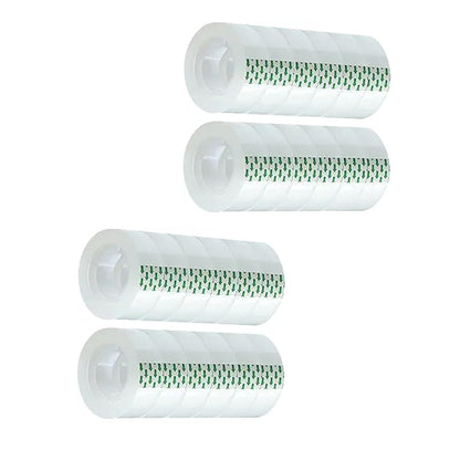 24 Rolls Clear Tape Refill - Tear by Hand, Transparent Tape Rolls for Dispenser, 3/4" x 1000 inch