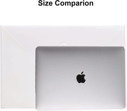 11 x 17 Clear Large Plastic Envelopes Document File Storage Holder 40 Pack Hook Loop Closure
