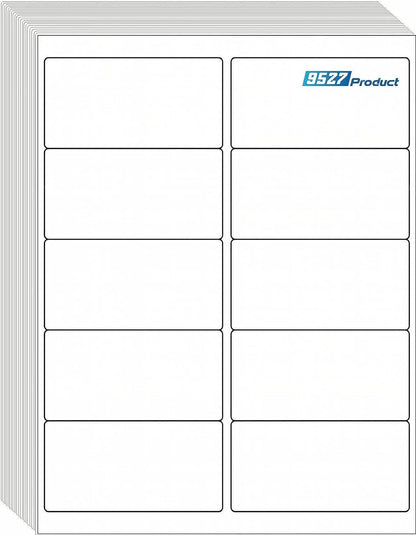 9527 Product 10 UP Sticker Labels,2x4 inches FBA Shipping Address Labels for Laser/Ink Jet Printer,Total 1000 Labels