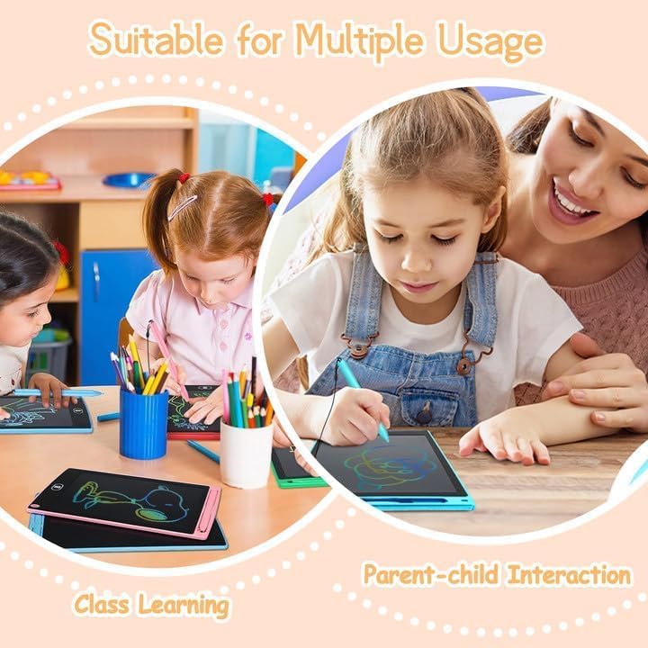 24 Pack LCD Writing Tablet for Kids Bulk, 8.5 Inches Reusable Doodle Board, Writing Tablet for Kids, Drawing Pads for Kid Education Class Party Favors Gifts for Children Toddler Girls Boys