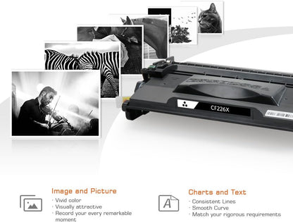 Compatible Toner Cartridge Replacement for HP CF226X 26X (1-Pack High Yield), Compatible use with HP Laserjet Pro M402dn M402n M402dw M402dne, MFP M426fdw M426fdn Printer