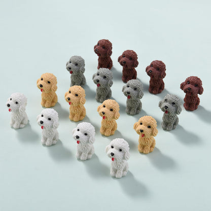 20 Pack Teddy Dog Pencil Top Erasers for Kids, 3D Animal Erasers for Boys and Girls, Fun Take Apart Erasers for School Supplies Prize Gifts Party Favors