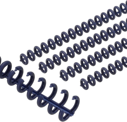 PATIKIL 8.5mm(0.3") Spiral Binder Ring,10 Pcs 30 Rings 25 Sheet Capacity Comb Binding Spines for Binding Paper Sheets Notebook Calendar Picture Album, Dark Blue