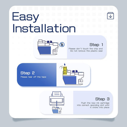 LC401XL LC401 High Yield MFC-J1010DW Ink Cartridges 5-Pack Compatible for Brother 401XL LC-401 Ink Cartridges Work with MFC-J1010DW MFC-J1170DW MFC-J1012DW MFC-J1800DW (2 Black, 1 Cyan Magenta Yellow)