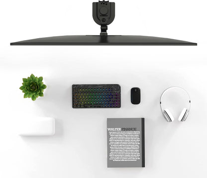 Pholiten Single Monitor Stand, Heavy Duty Adjustable Monitor Arm Desk Mount for 13-32Inch, Tilt, Swivel, Rotate, Support 22 lbs,Black