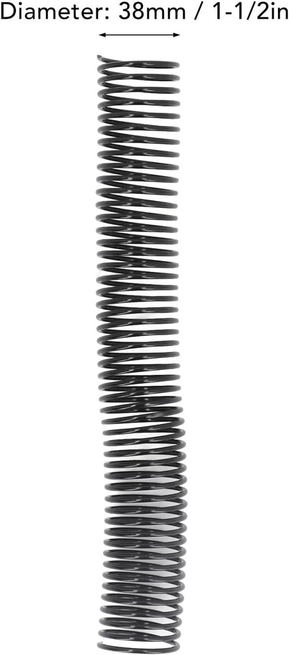 18 Pcs Plastic Spiral Binding Coil, 4:1 Pitch, 38mm Diameter, Reusable, Up to 310 Sheets High Capacity Binding Coil, for A4 Paper, Documents, Business