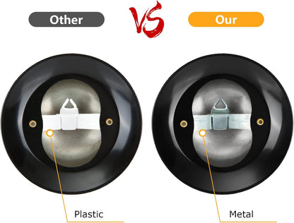 8PCS Metal Call Bell, Silver, 3.5 Inch Diameter, Restaurant, Hotel, Office, Pet Dog Training