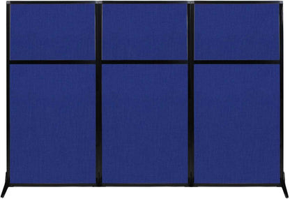 Versare Workstation Partition | Portable Wall Divider | Modern Office Cubicle | Free Standing Privacy Screen | Flexible Work Space | 99" x 70" Royal Blue Fabric Panels