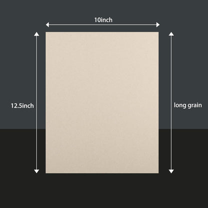 25 Pcs Book Board, Binder Board, Cover Board, Heavy Duty Chipboard for Book Binding, DIY Cardboard (Gray, 10 x 12.5 Inch 80PT)