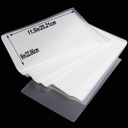 100 Pack Laminating Sheets, Clear 9 x 11.5 Inch Thermal Laminating Pouches for Thermal Laminator, 3 Mil Lamination Sheet Paper, Letter Size, HeatSeal
