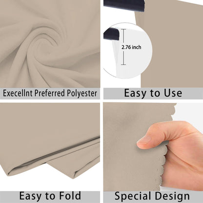 Beige Photo Backdrop for Photoshoot Beige Background for Photography Photo Backdrop Curtain for Party 6 x 9 FT