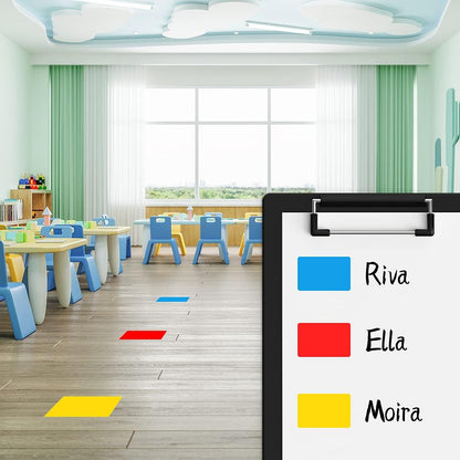 Rectangle Labels Sticker 3×5 Inch Vinyl Floor Stickers Color Coding Name Tags Roll Removable 200 PCS, Yellow
