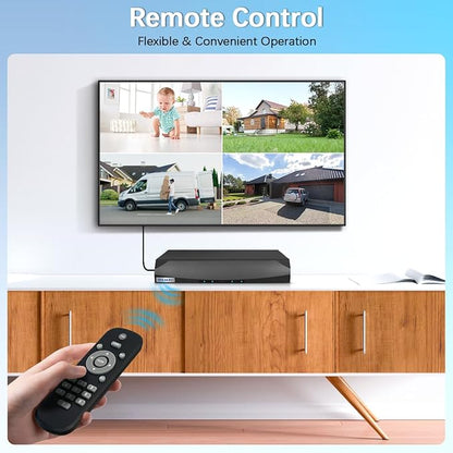 【130°Ultra Wide-Angle】 Outdoor Wired Security Camera System, Home Video Surveillance Systems, POE IP Cameras, Surveillance DVR Kits
