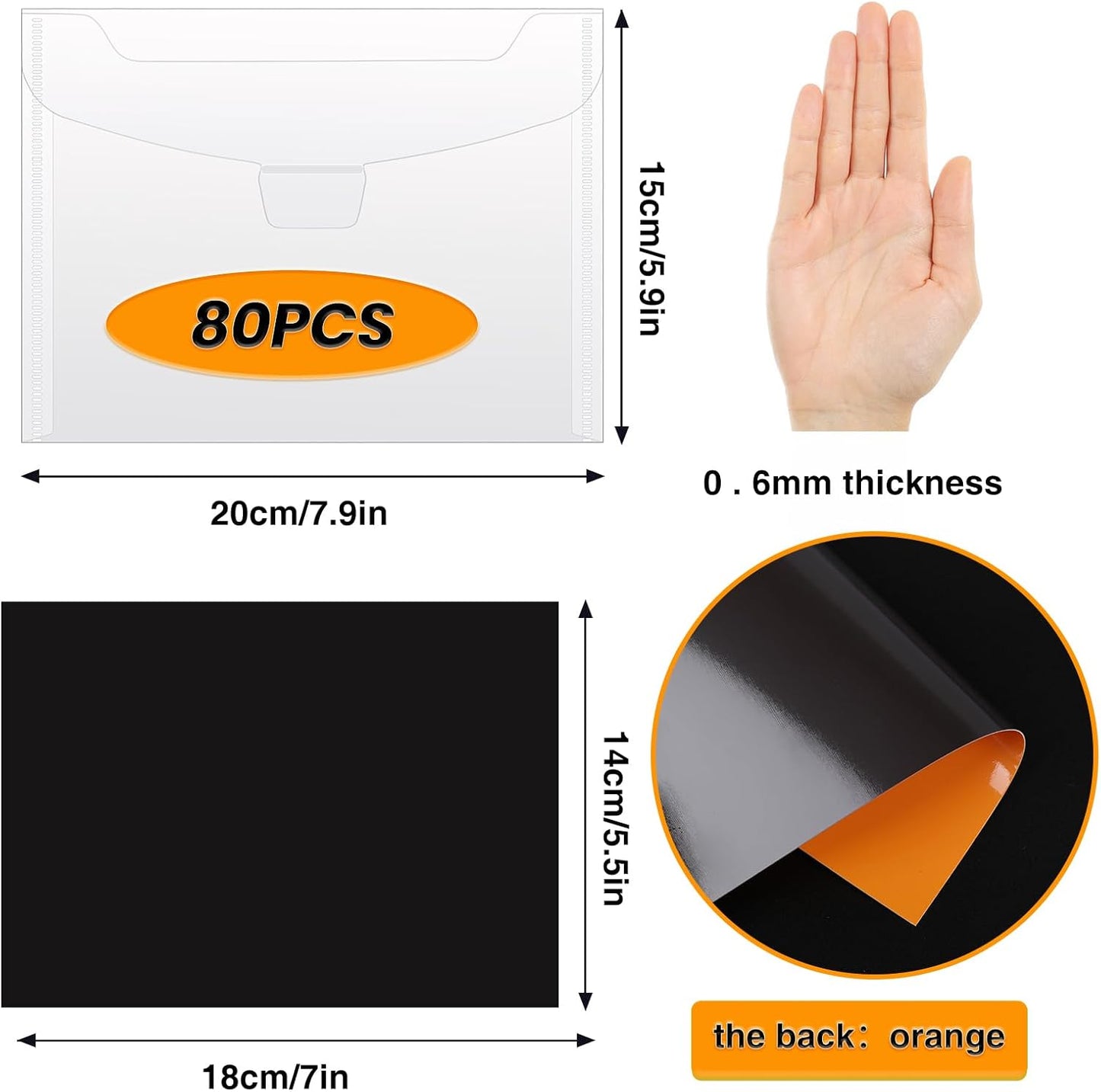 160 PCS Stamp and Die Storage Bag and Rubber Magnetic Sheets, Die Storage Set for Storage Die Cutting, DIY Scrapbooking