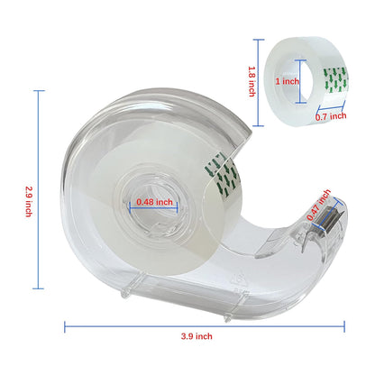 Clear Tape, Transparent Tape for Office, 3/4 in, Dispensered, 16 Packs