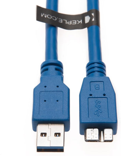 USB Micro-B Cable for Seagate Game Drive for Xbox Backup Plus Slim, BackupPlus, Expansion, STEB2000200, STBV2000200, Wireless Plus, Maxtor M3, Verbatim Store 'n' Go, Hitachi HGST Touro S (1.5ft)